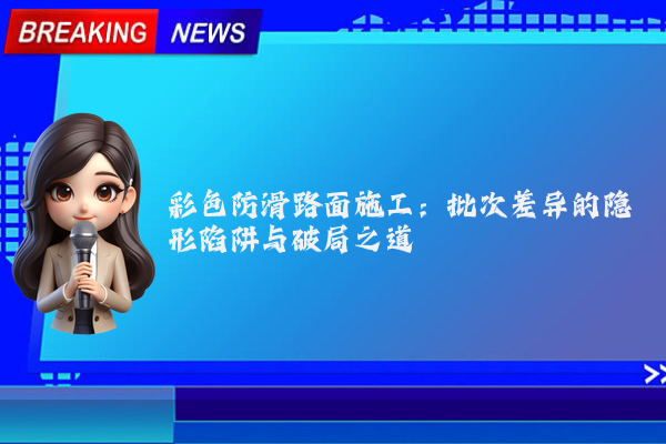 彩色防滑路面施工：批次差异的隐形陷阱与破局之道